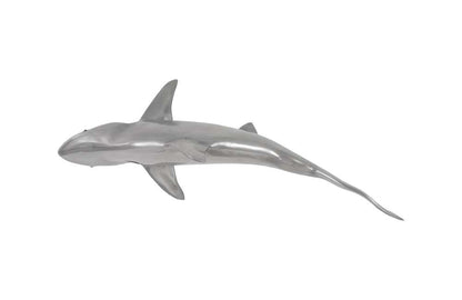 Phillips Collection - Whaler Shark Fish Wall Sculpture, Resin, Polished Aluminum Finish - PH64546 veiw 1