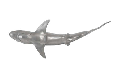 Phillips Collection - Whaler Shark Fish Wall Sculpture, Resin, Polished Aluminum Finish - PH64546 veiw 4