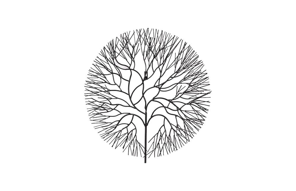 Phillips Collection - Wire Tree Wall Art, Medium, Circle, Metal, Black - TH100393 view 1