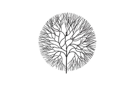Phillips Collection - Wire Tree Wall Art, Medium, Circle, Metal, Black - TH100393 view 1