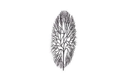 Phillips Collection - Wire Tree Wall Art, Medium, Circle, Metal, Black - TH100393 view 2