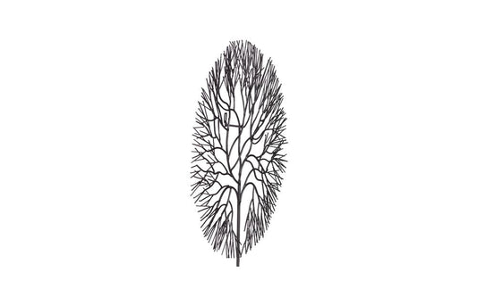 Phillips Collection - Wire Tree Wall Art, Medium, Circle, Metal, Black - TH100393 view 2