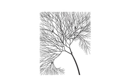 Phillips Collection - Wire Tree Wall Art, Rectangular, Metal, Black - TH100388 view 1