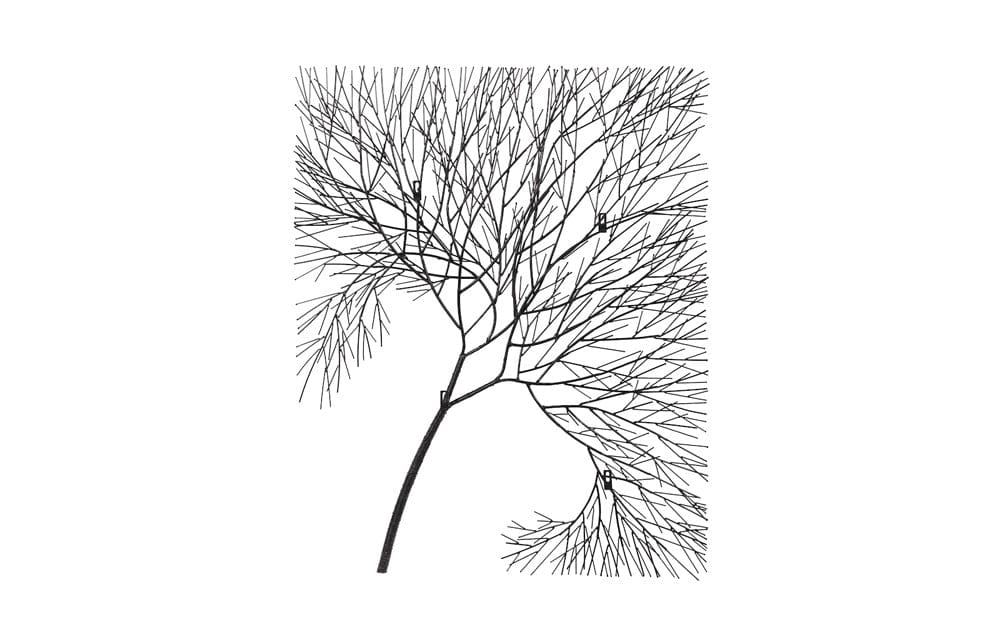 Phillips Collection - Wire Tree Wall Art, Rectangular, Metal, Black - TH100388 view 4