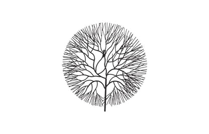 Phillips Collection - Wire Tree Wall Art, Small, Circle, Metal, Black - TH100392 view 1