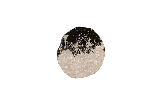 Phillips Collection - Wisp Wall Tile, Chamcha Wood, Silver Leaf on Black - TH97715 view 1