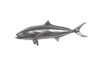 Phillips Collection - Yellow Tailed King Fish Wall Sculpture, Resin, Polished Aluminum Finish - PH64552