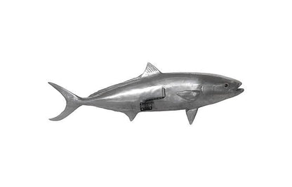 Phillips Collection - Yellow Tailed King Fish Wall Sculpture, Resin, Polished Aluminum Finish - PH64552