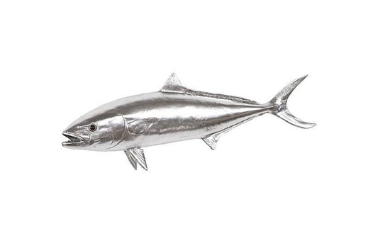 Phillips Collection - Yellow Tailed King Fish Wall Sculpture, Resin, Silver Leaf - PH64551 view 1