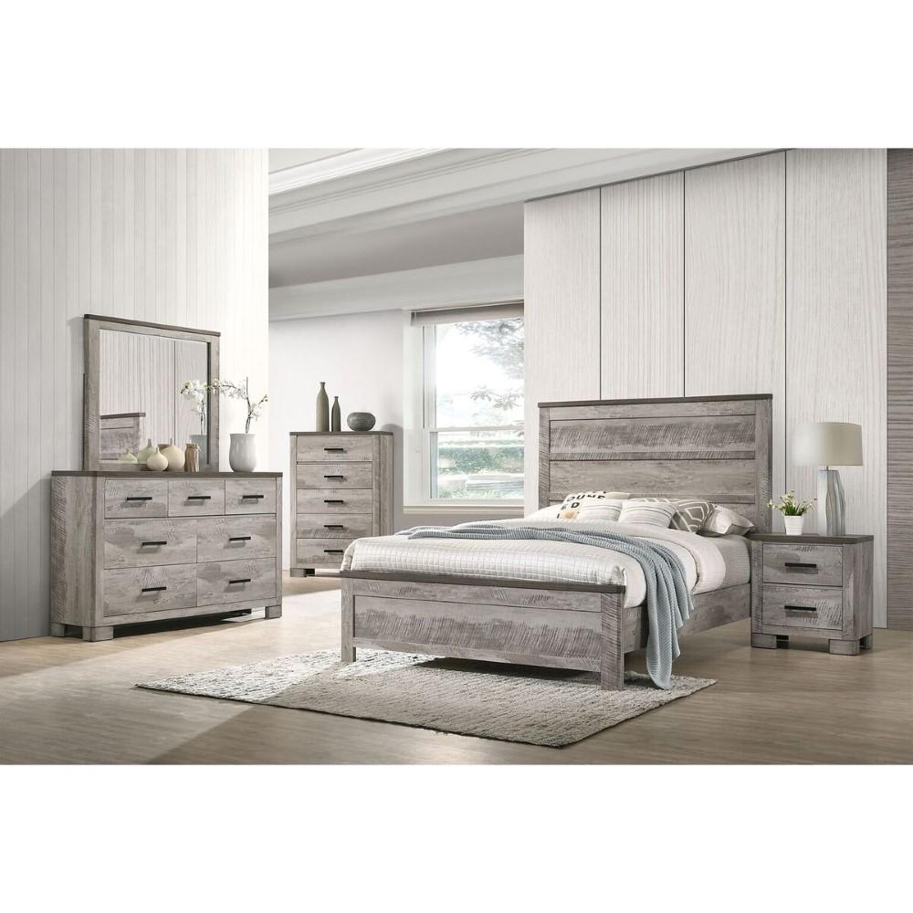 Picket House Furnishings - Adam King Panel 5PC Bedroom Set in Gray - MC300KB5PC veiw 10