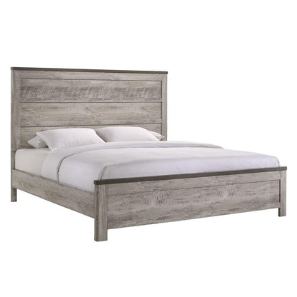Picket House Furnishings - Adam King Panel Bed in Gray - MC300KB veiw 1