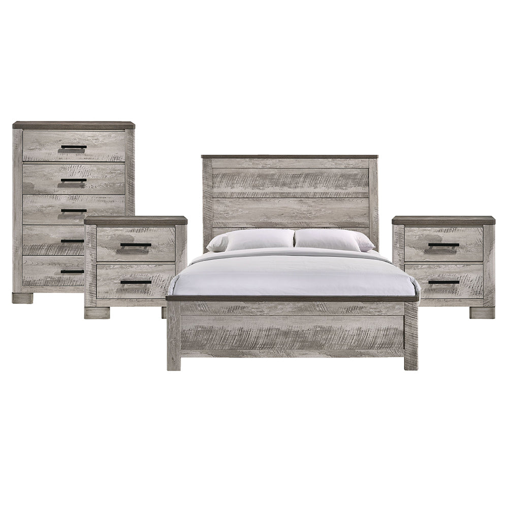 Picket House Furnishings - Adam Queen 4PC Bedroom Set - MC300QBNSCH view 1