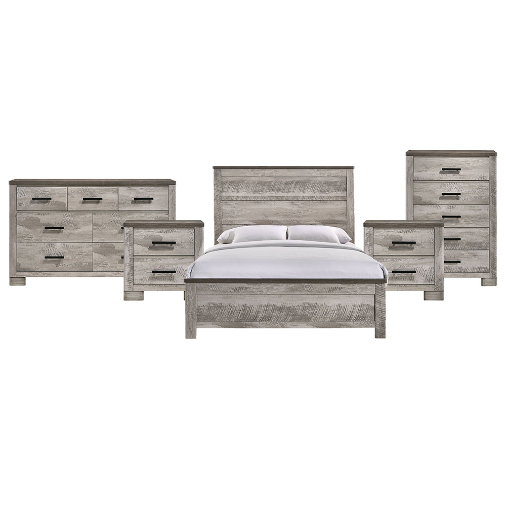 Picket House Furnishings - Adam Queen 5PC Bedroom Set - MC300QBNSDRC view 1