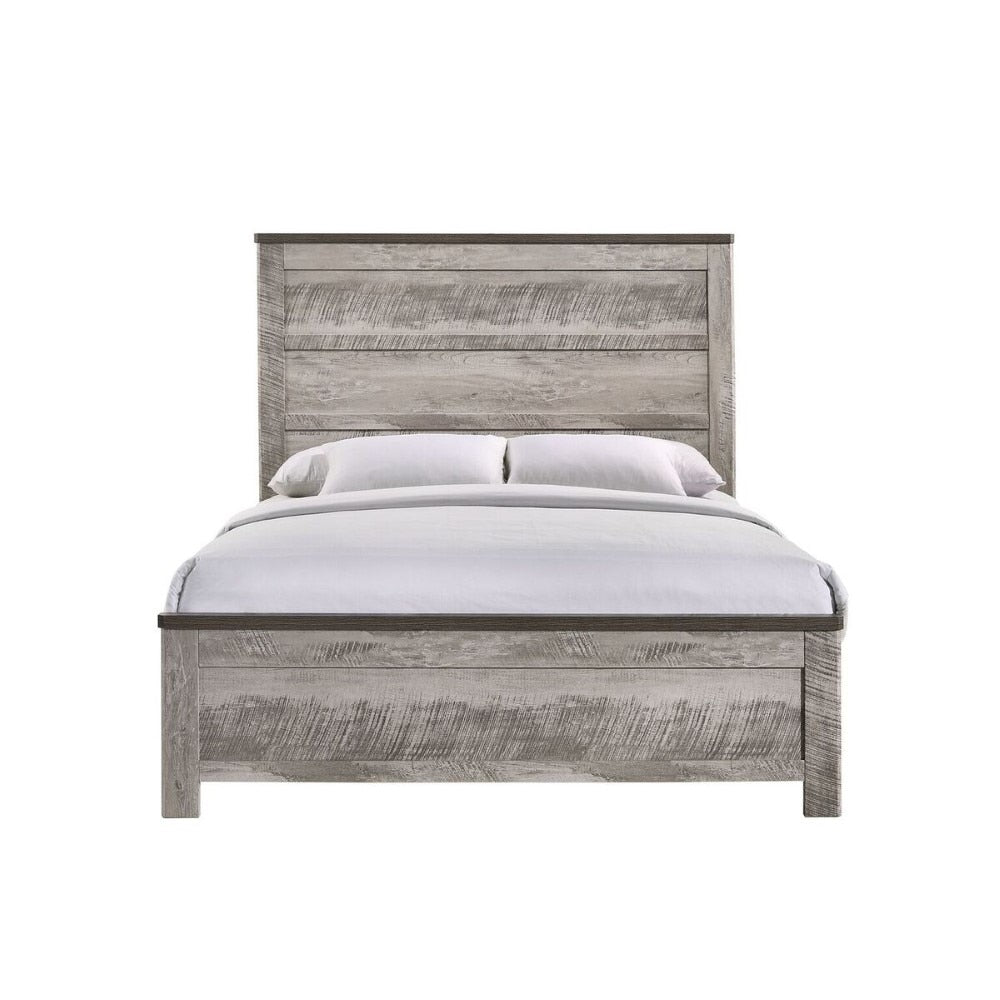 Picket House Furnishings - Adam Queen Panel 4PC Bedroom Set in Gray - MC300QB4PC veiw 2