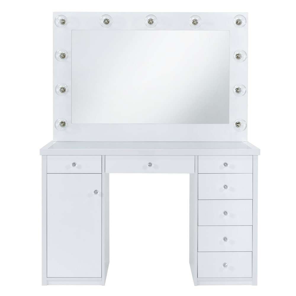Picket House Furnishings - Adeline 2Pc Vanity Set in White - CVAM2PC veiw 3