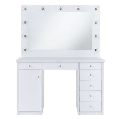 Picket House Furnishings - Adeline 2Pc Vanity Set in White - CVAM2PC veiw 3