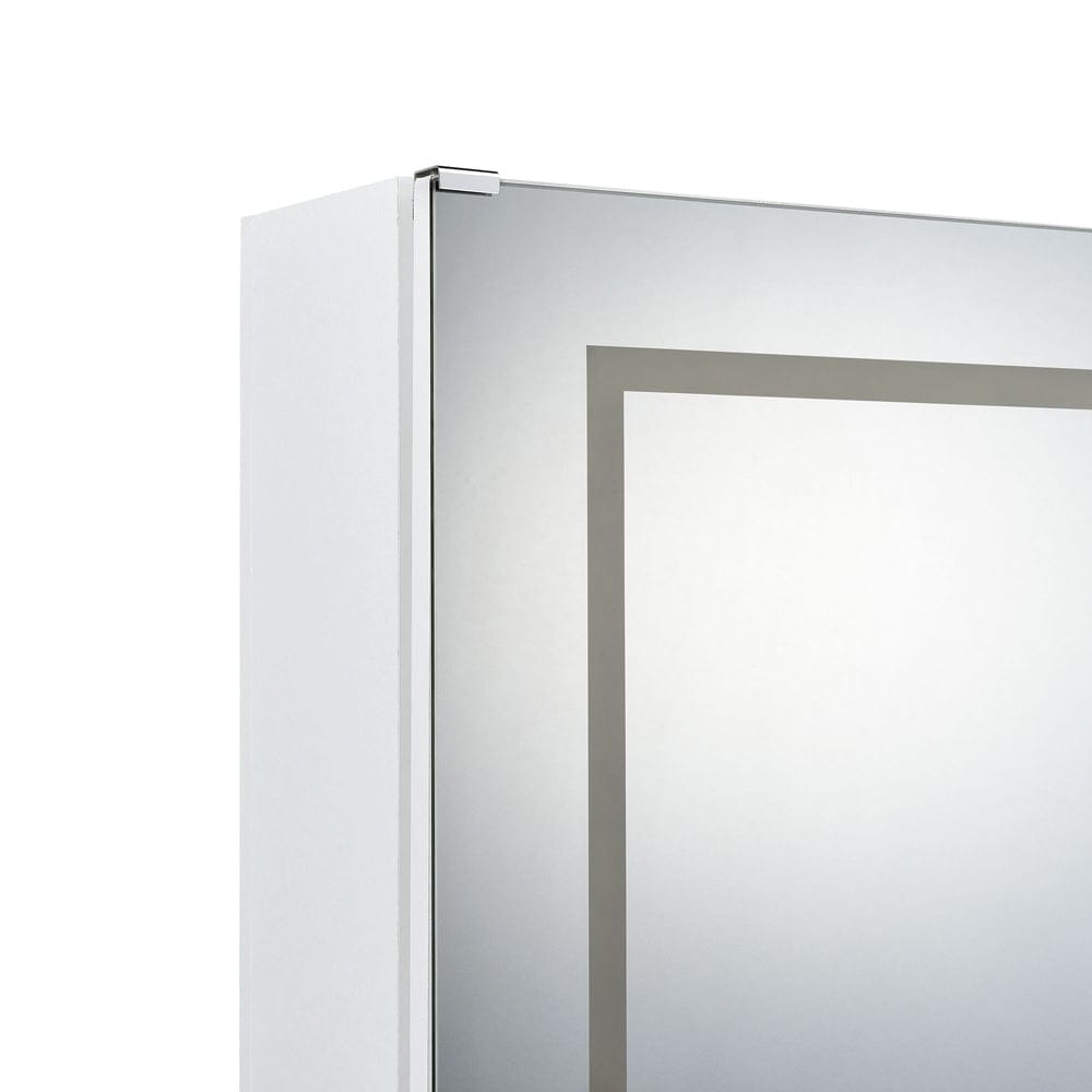 Picket House Furnishings - Alberta  Floor Mirror With Storage in White - A-17310-7-FM view 3