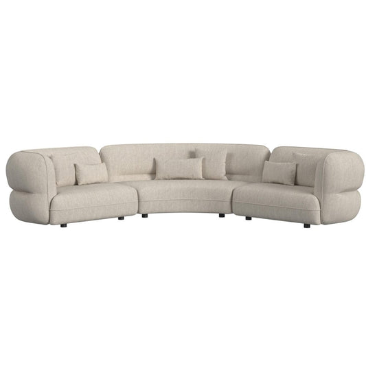 Picket House Furnishings -  Alessandra Sectional Set in Woolen Camel with 6 Pillows - U-15310-11110-SS view 1