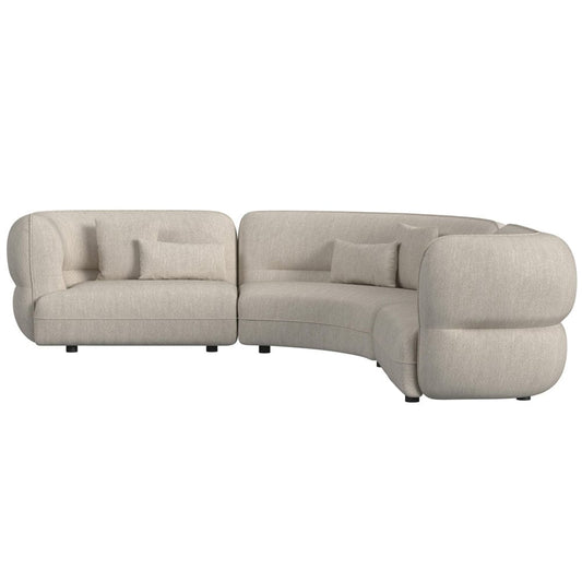 Picket House Furnishings -  Alessandra Sectional Set in Woolen Camel with 6 Pillows - U-15310-11110-SS view 2