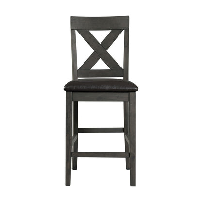Picket House Furnishings - Alexa 7PC Counter Height Dining Set in Gray - DAX4007CS veiw 6
