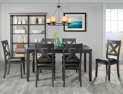 Picket House Furnishings - Alexa 7PC Standard Height Dining Set in Gray - DAX4007DS veiw 1