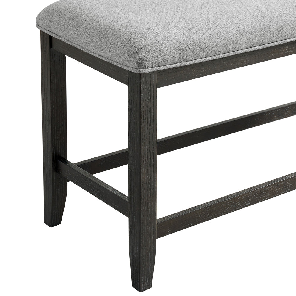Picket House Furnishings - Alodia 8PC Counter Height Dining Set in Charcoal-Table, Six Chairs & Bench - D-18680-8-CT-8PC view 6