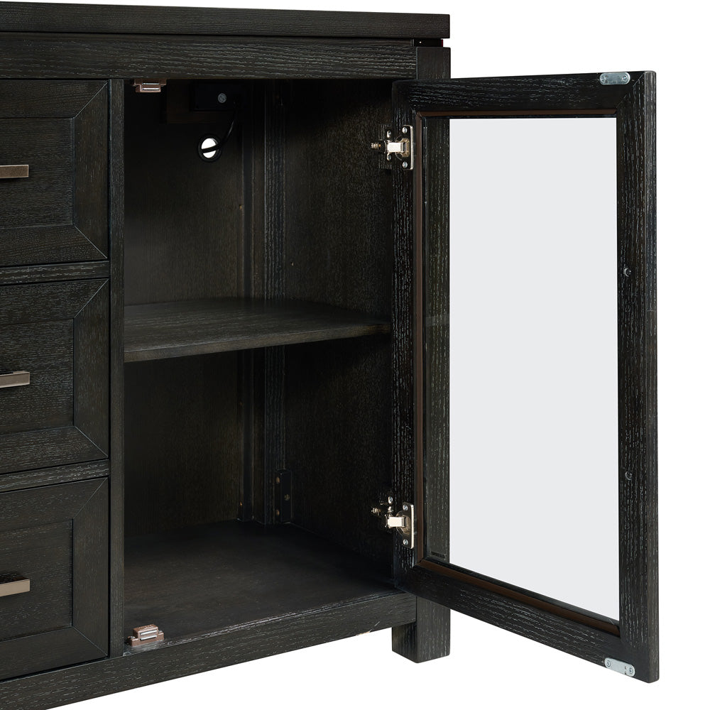 Picket House Furnishings - Alodia Server in Charcoal - D-18680-8-SV view 3