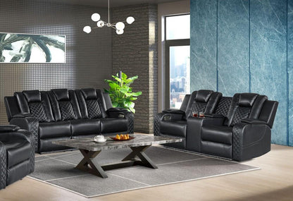 Picket House Furnishings -  Amias 2PC Living Room Set in Pebble Black-Sofa & Loveseat - U-8900-8206-SL-2PC veiw 4