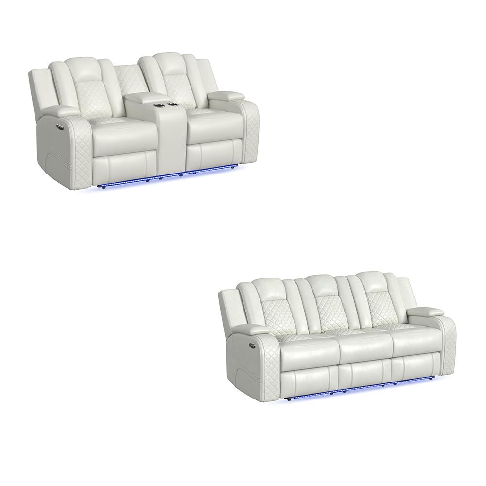 Picket House Furnishings - Amias 2PC Living Room Set in Pebble Oyster-Sofa & Loveseat - U-8900-8205-SL-2PC veiw 1