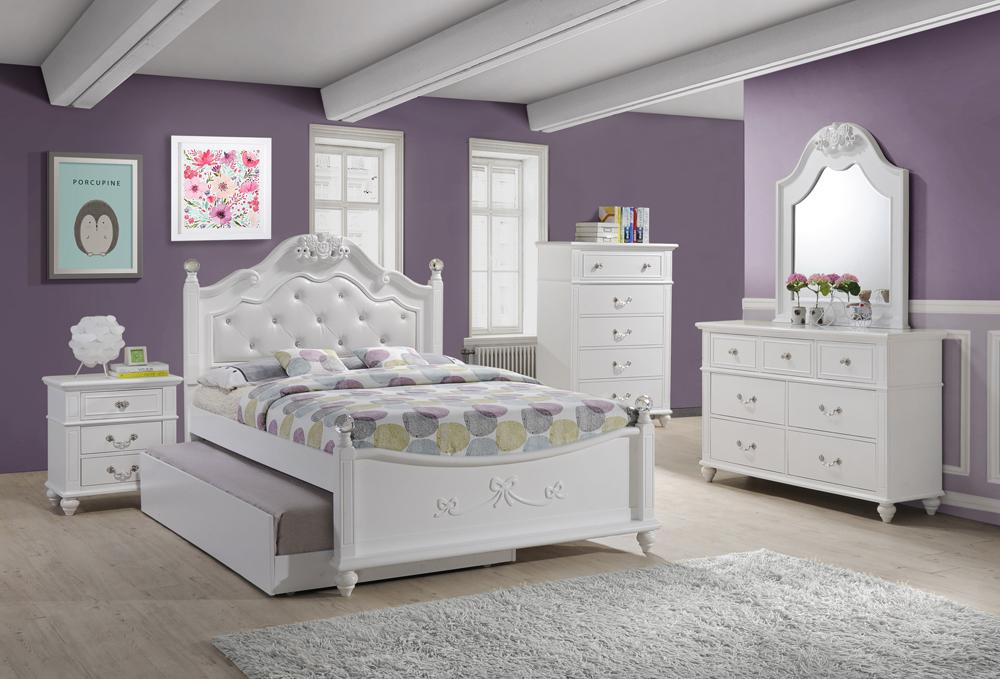 Picket House Furnishings - Annie Full Platform Bed w/ Storage Trundle - AN700FTB veiw 3