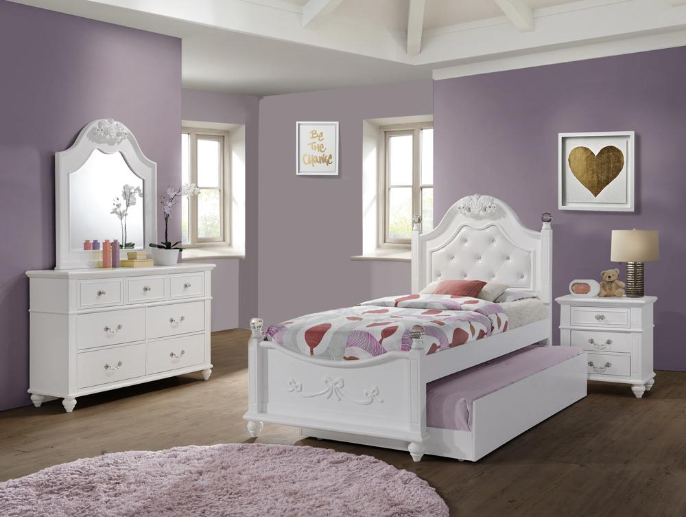 Picket House Furnishings - Annie Twin Platform 4PC Bedroom Set w/ Storage Trundle - AN700TT4PC veiw 1