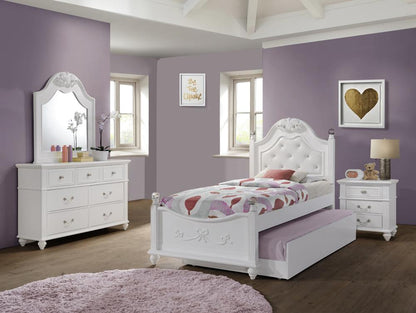 Picket House Furnishings - Annie Twin Platform 4PC Bedroom Set w/ Storage Trundle - AN700TT4PC veiw 1