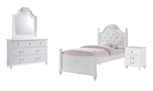 Picket House Furnishings - Annie Twin Platform 4PC Bedroom Set - AN700T4PC veiw 1