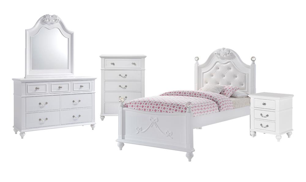 Picket House Furnishings - Annie Twin Platform 5PC Bedroom Set w/ Storage Trundle - AN700TT5PC veiw 1