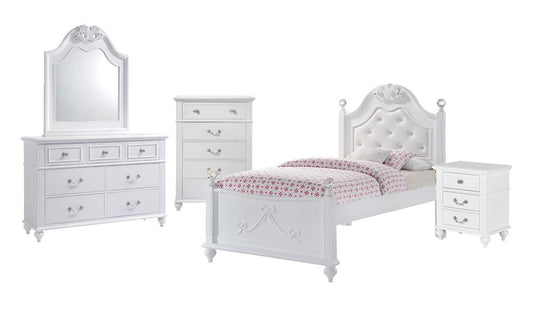 Picket House Furnishings - Annie Twin Platform 5PC Bedroom Set - AN700T5PC veiw 1