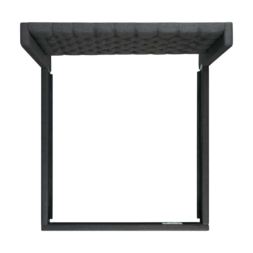 Picket House Furnishings - Arden King Tufted Upholstered Bed in Charcoal - UMW090KB veiw 4