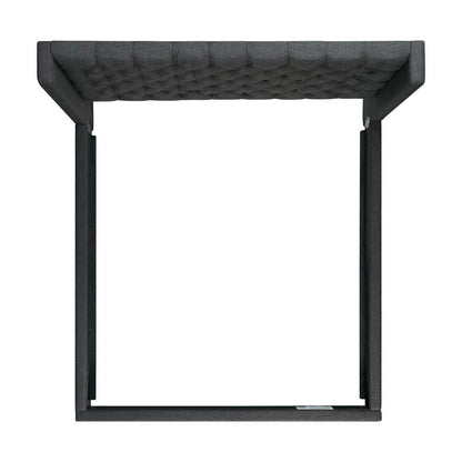 Picket House Furnishings - Arden King Tufted Upholstered Bed in Charcoal - UMW090KB veiw 4