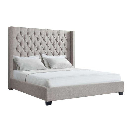 Picket House Furnishings - Arden King Tufted Upholstered Bed in Grey - UMW092KB veiw 1