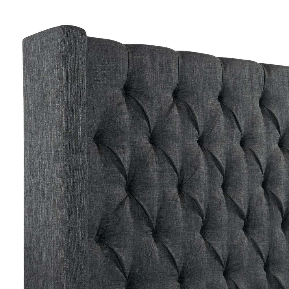 Picket House Furnishings - Arden Queen Tufted Upholstered Bed in Charcoal - UMW090QB veiw 5