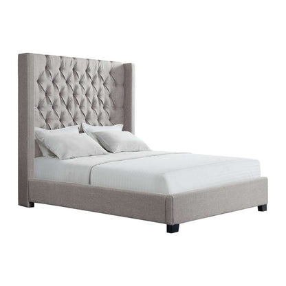 Picket House Furnishings - Arden Queen Tufted Upholstered Bed in Grey - UMW092QB veiw 1