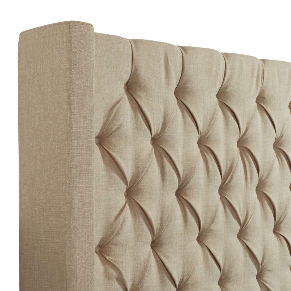 Picket House Furnishings - Arden Queen Tufted Upholstered Bed in Natural - UMW082QB veiw 5