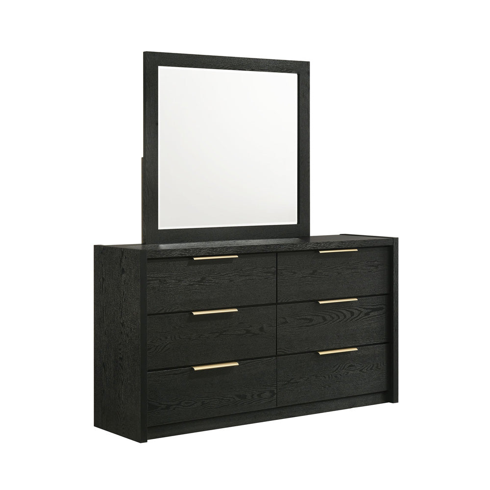 Picket House Furnishings - Ardmore Bend Dresser and Mirror Set in Black - B-19230-8-DRMR view 1
