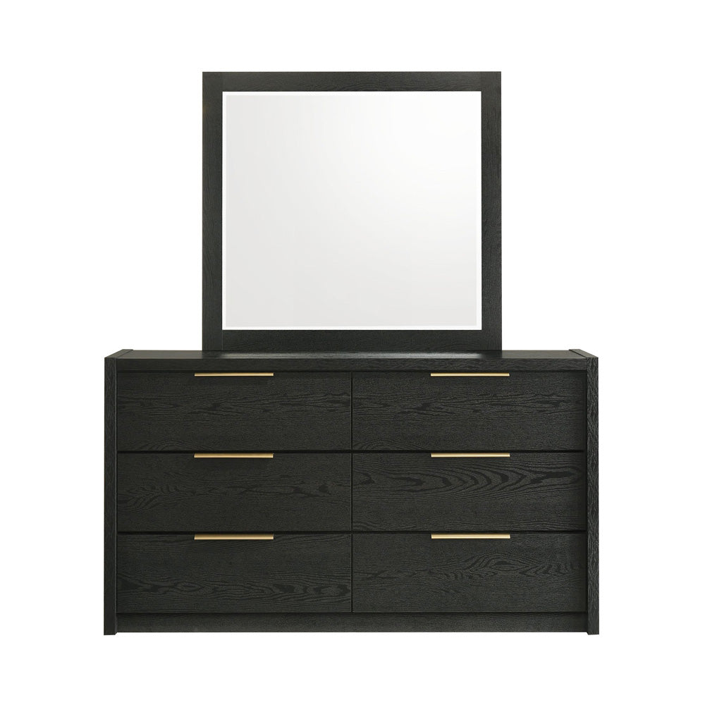 Picket House Furnishings - Ardmore Bend Dresser and Mirror Set in Black - B-19230-8-DRMR view 2