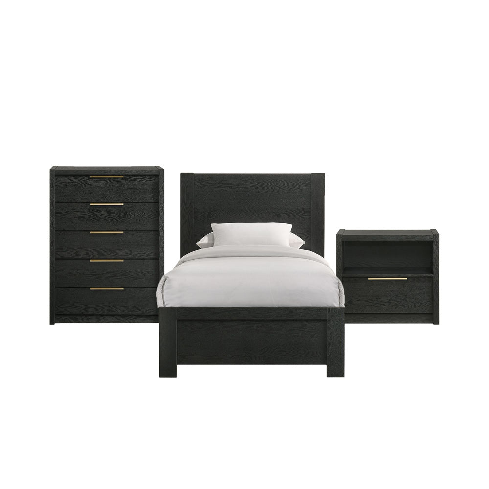 Picket House Furnishings - Ardmore Bend Twin 3PC Bedroom Set in Black - B-19230-8-TB-3PC view 1