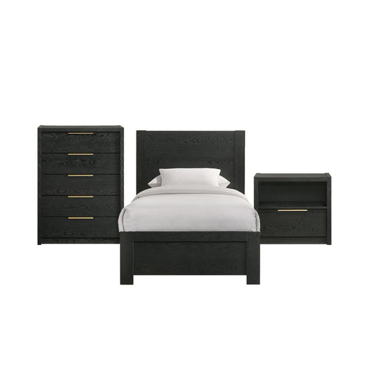 Picket House Furnishings - Ardmore Bend Twin 3PC Bedroom Set in Black - B-19230-8-TB-3PC view 1