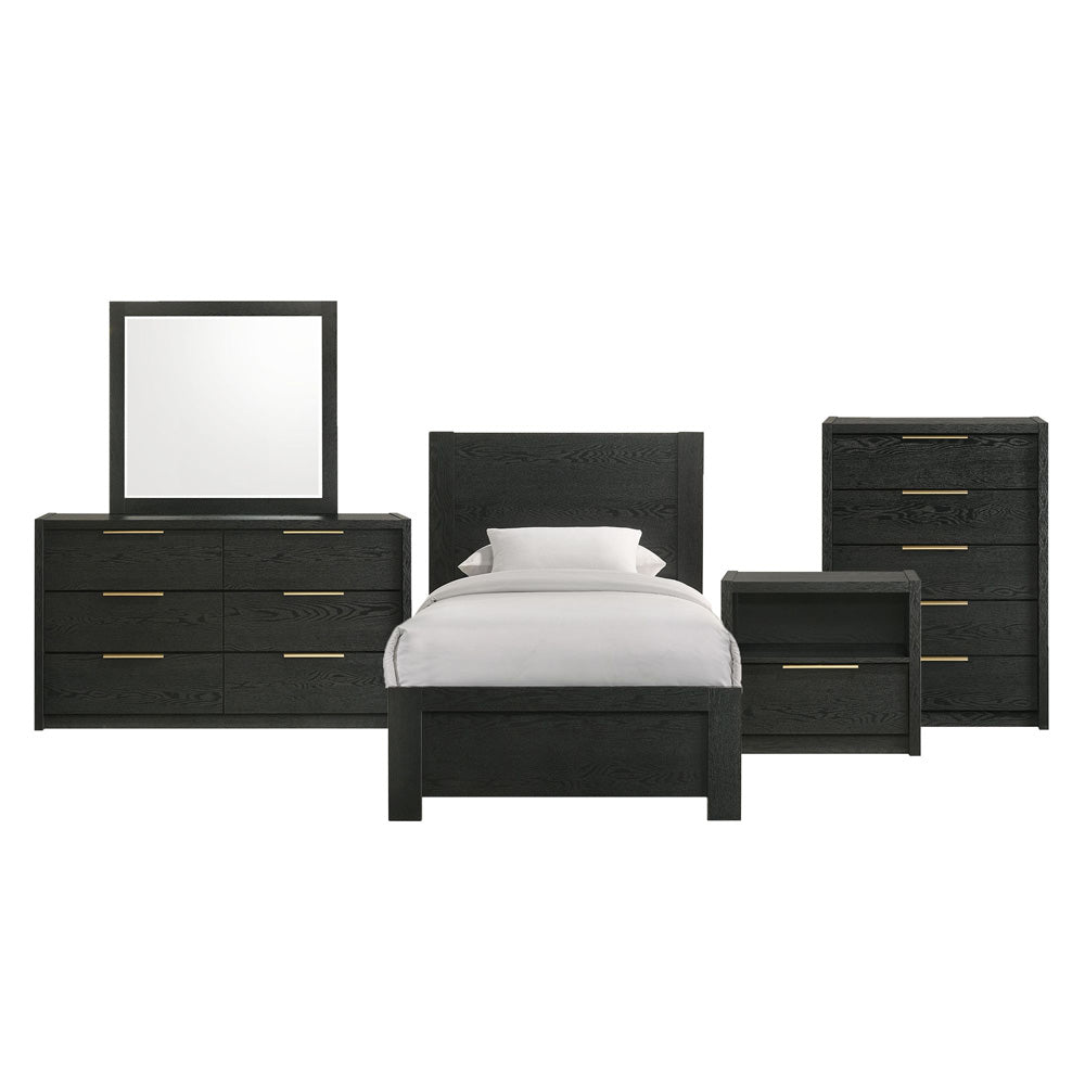 Picket House Furnishings - Ardmore Bend Twin 5PC Bedroom Set in Black - B-19230-8-TB-5PC view 1