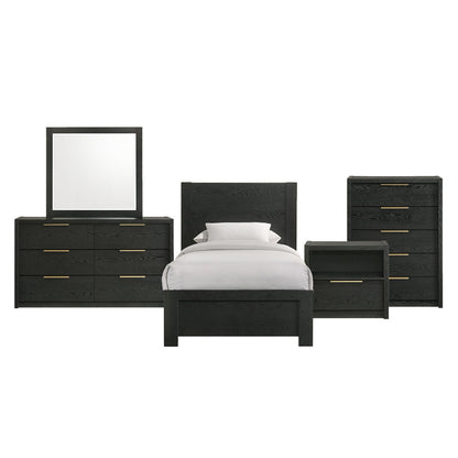 Picket House Furnishings - Ardmore Bend Twin 5PC Bedroom Set in Black - B-19230-8-TB-5PC view 1