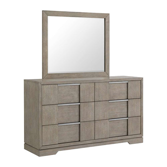 Picket House Furnishings - Argo Dresser and Mirror Set in Grey - B-9770-3-DRMR veiw 1