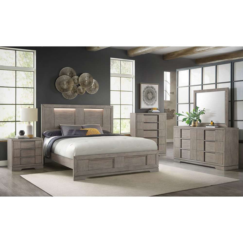 Picket House Furnishings - Argo Dresser and Mirror Set in Grey - B-9770-3-DRMR veiw 2