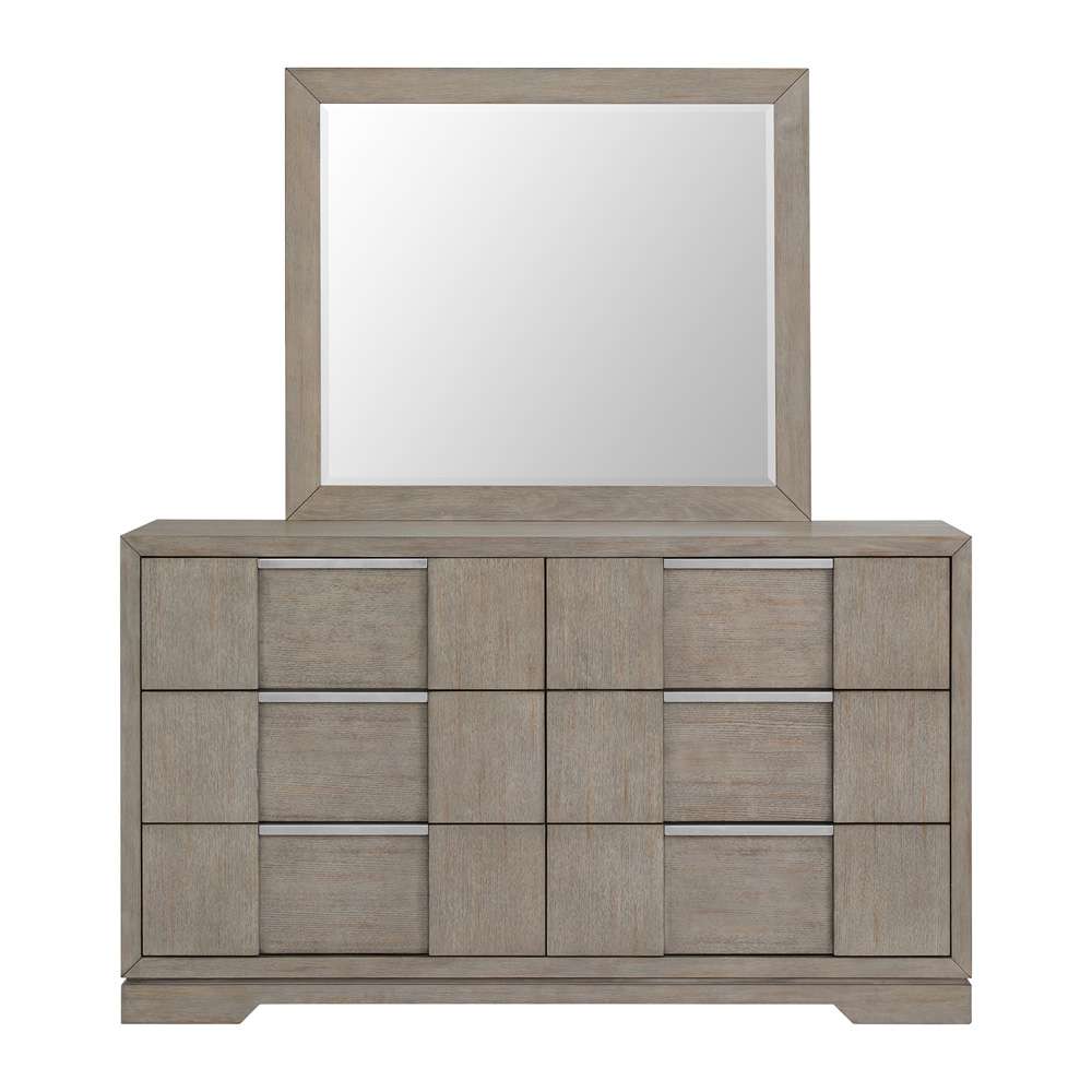 Picket House Furnishings - Argo Dresser and Mirror Set in Grey - B-9770-3-DRMR veiw 3